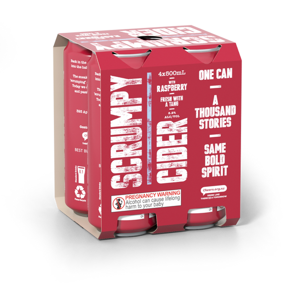 Scrumpy Raspberry Cider 4 Pack Cans 500ml