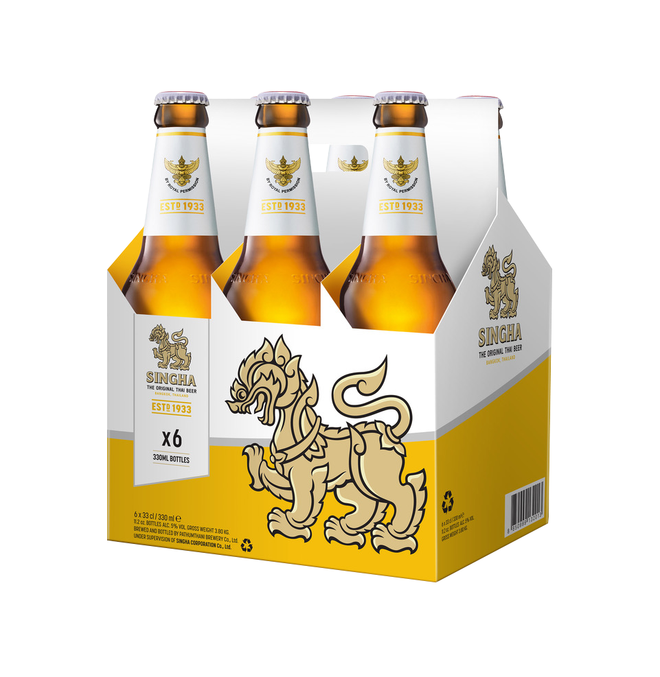 Singha 6 Pack Bottles 330ml
