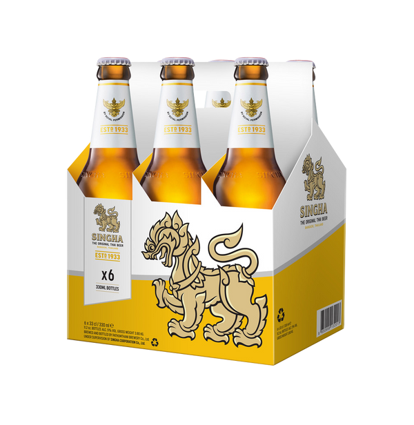 Singha 6 Pack Bottles 330ml