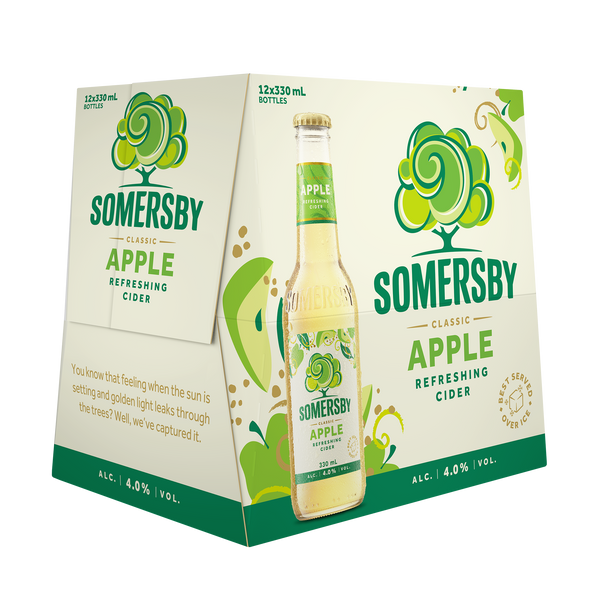 Somersby Apple Cider 12 Pack Bottles 330ml