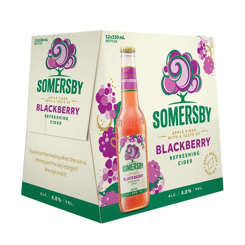 Somersby Blackberry Cider 12 Pack Bottles 330ml