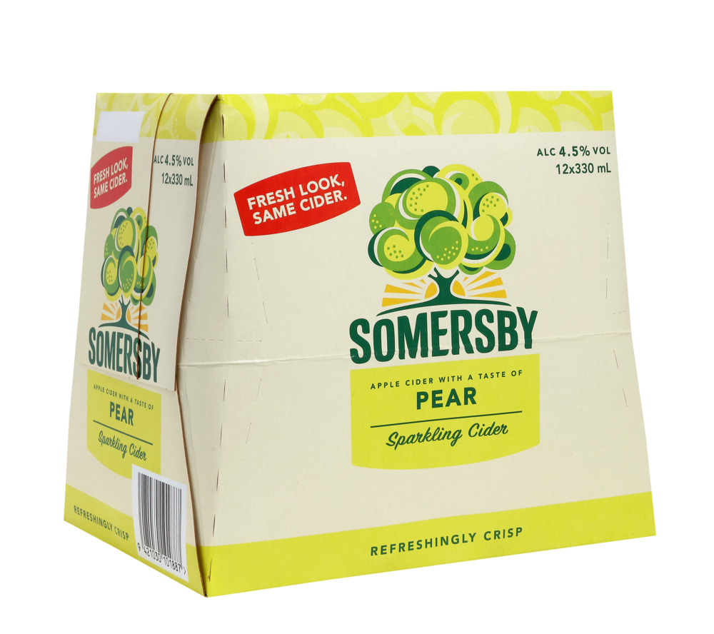 Somersby Pear Cider 12 Pack Bottles 330ml