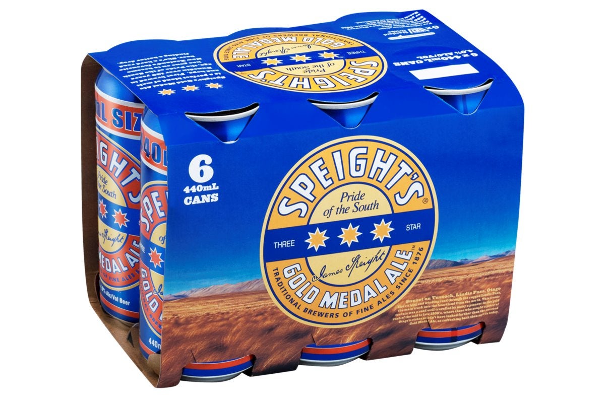 Speights Gold Medal Ale 6 Pack Cans 440ml