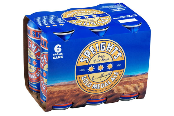 Speights Gold Medal Ale 6 Pack Cans 440ml