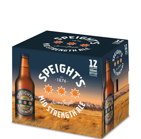 Speights Mid Ale 12 Pack Bottles 330ml