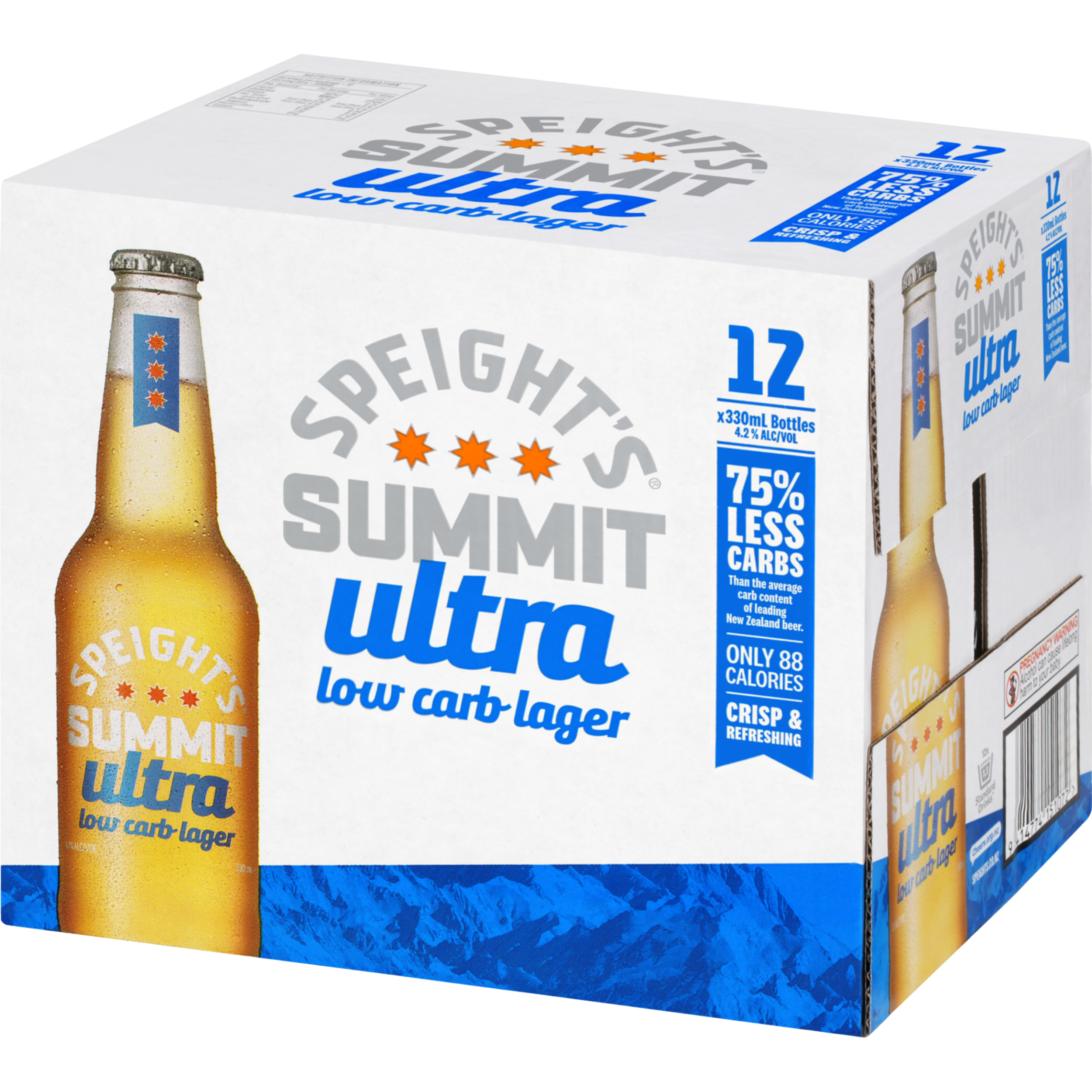 Speights Summit Ultra Low Carb 12 Pack Bottles 330ml