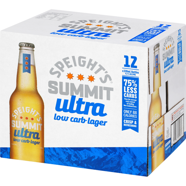 Speights Summit Ultra Low Carb 12 Pack Bottles 330ml