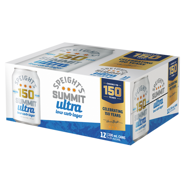 Speights Summit Ultra Low Carb 12 Pack Cans 330ml