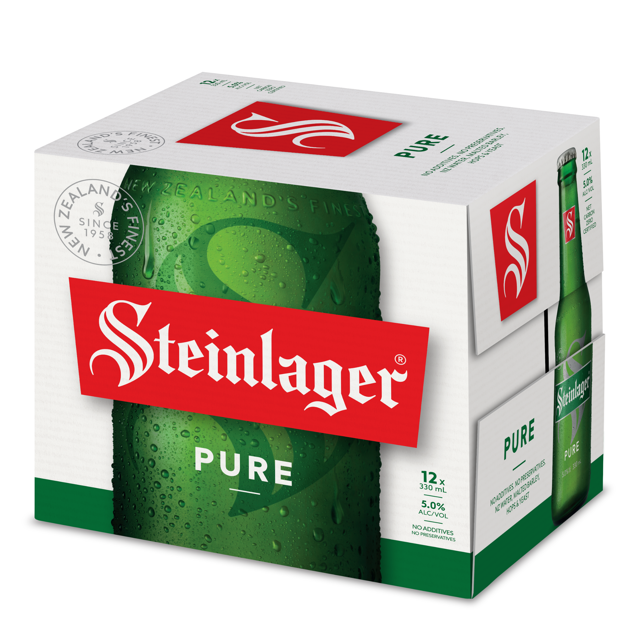 Steinlager Pure 12 Pack Bottles 330ml
