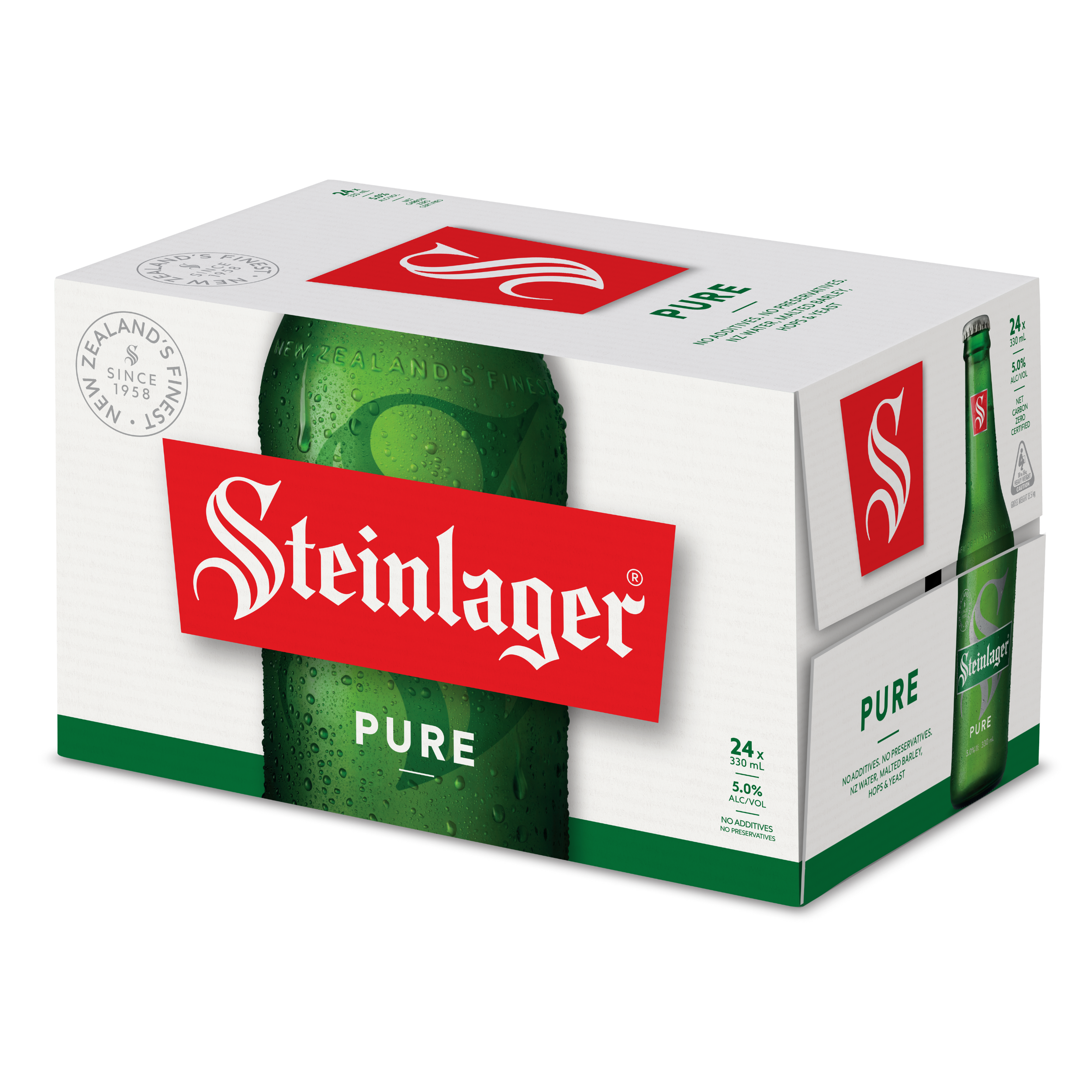 Steinlager Pure 24 Pack Bottles 330ml