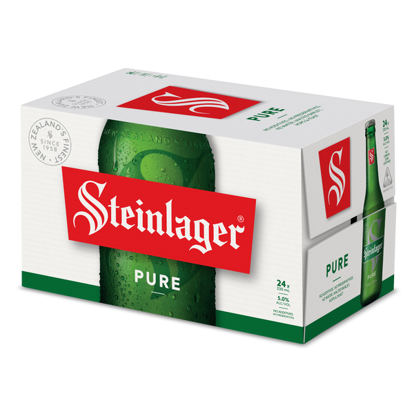 Steinlager Pure 24 Pack Bottles 330ml