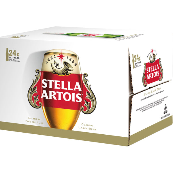 Stella Artois 24 Pack Bottles 330ml