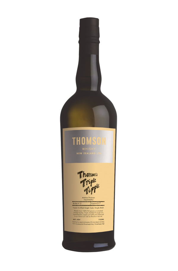 Thomson Whisky Triple Tipple Single Cask Single Malt NZ Whisky 700ml