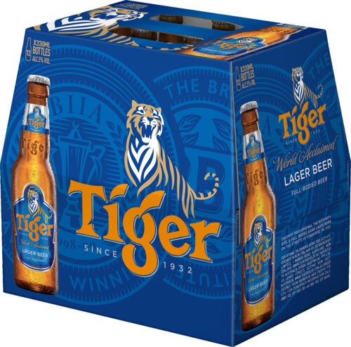 Tiger 12 Pack Bottles 330ml
