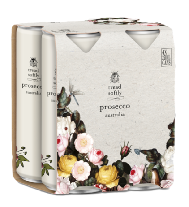 Tread Softly Prosecco 4 Pack Cans 250ml