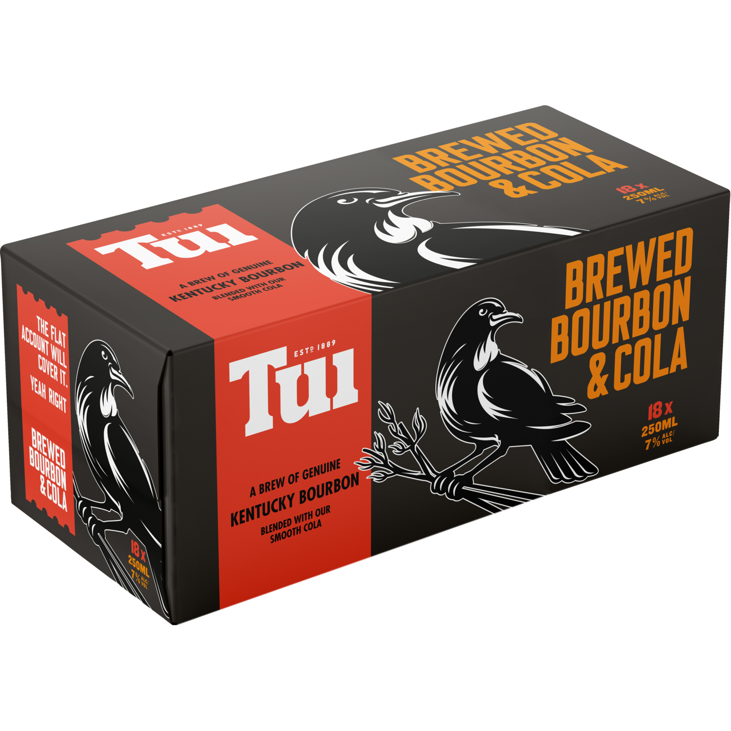 Tui Bourbon & Cola 7% 18 Pack Cans 250ml