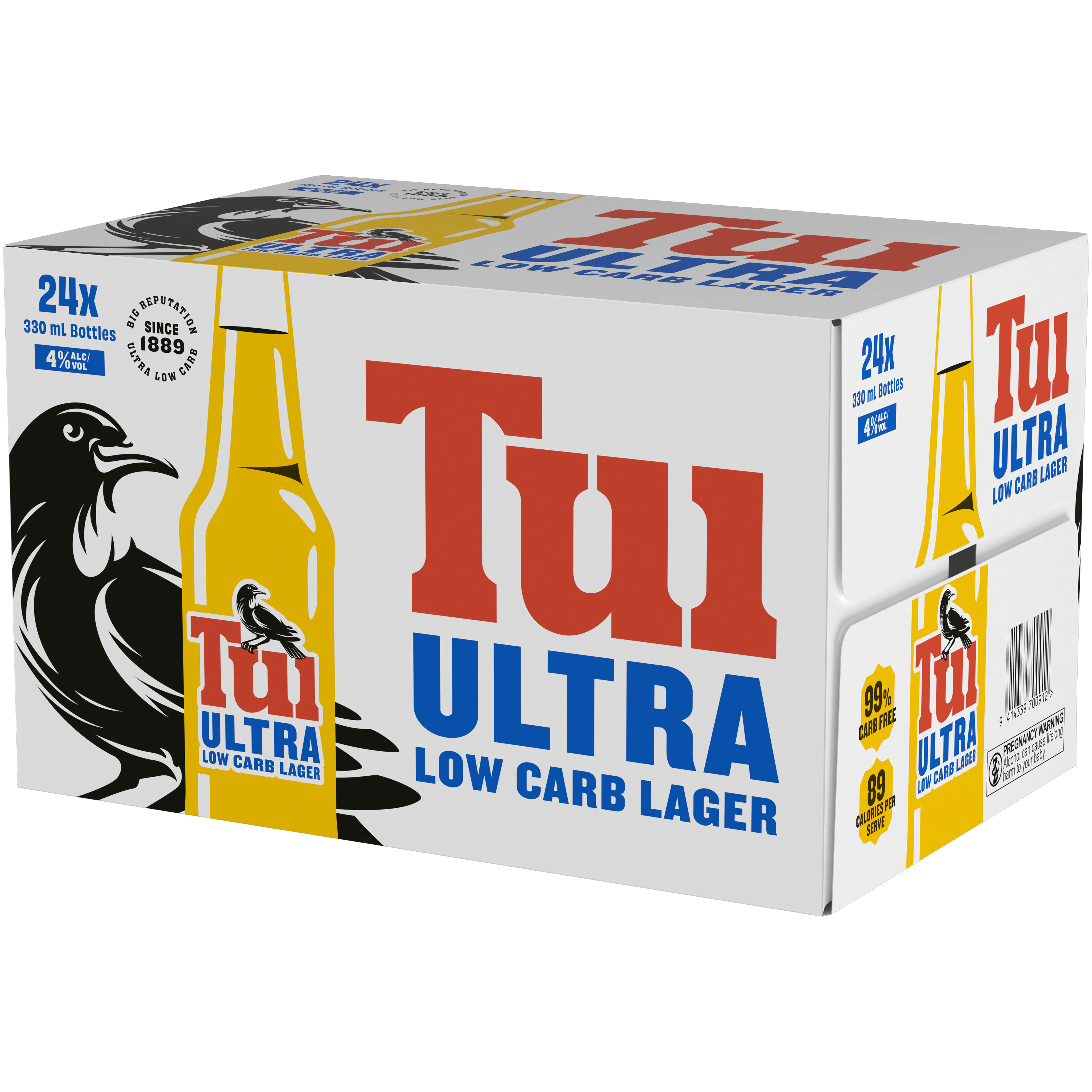 Tui Ultra Low Carb 24 Pack Bottles 330ml
