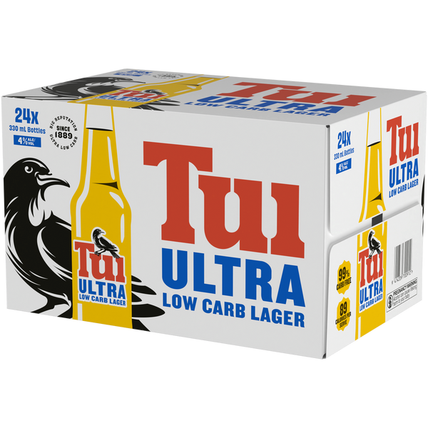 Tui Ultra Low Carb 24 Pack Bottles 330ml