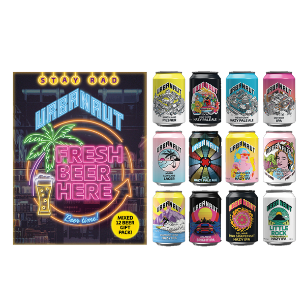Urbanaut Mixed Beer Gift Pack 12 Pack Cans 330ml