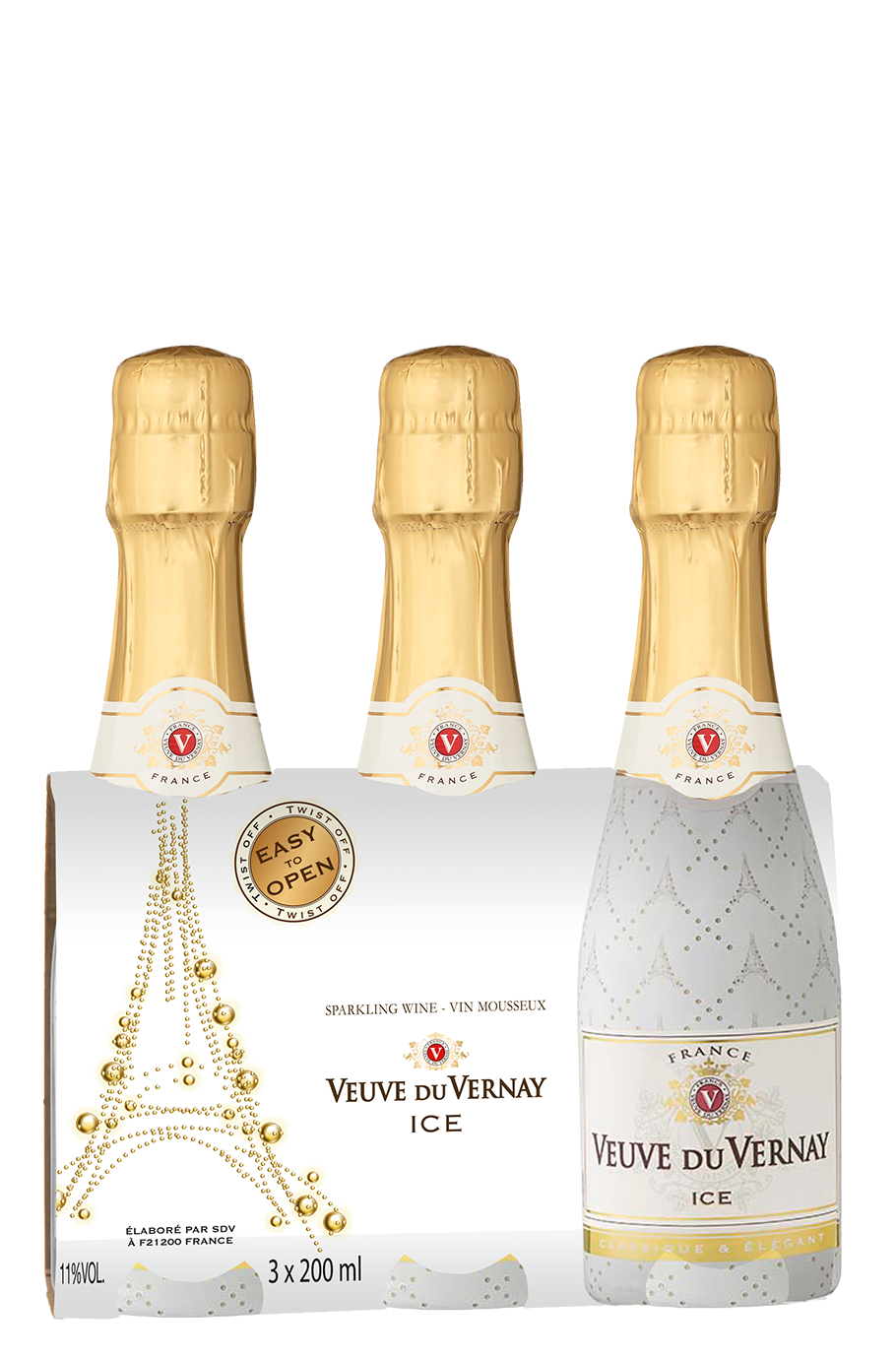 Veuve du Vernay Ice 3 Pack Bottles 200ml