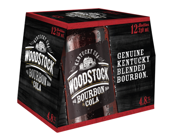 Woodstock & Cola 4.8% 12 Pack Bottles 330ml