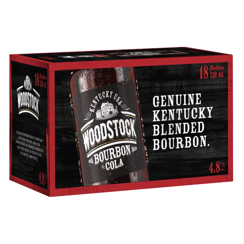 Woodstock & Cola 4.8% 18 Pack Bottles 330ml