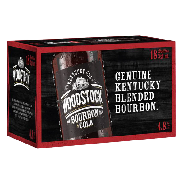 Woodstock & Cola 4.8% 18 Pack Bottles 330ml