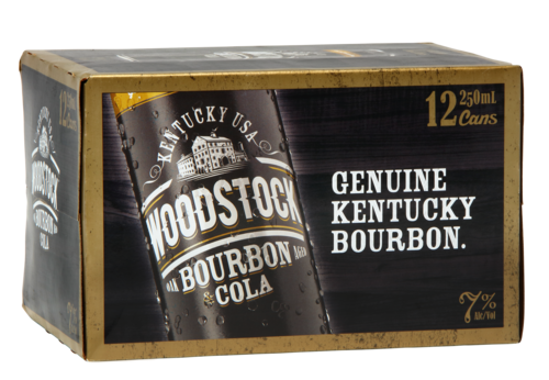 Woodstock & Cola 7% 12 Pack Cans 250ml