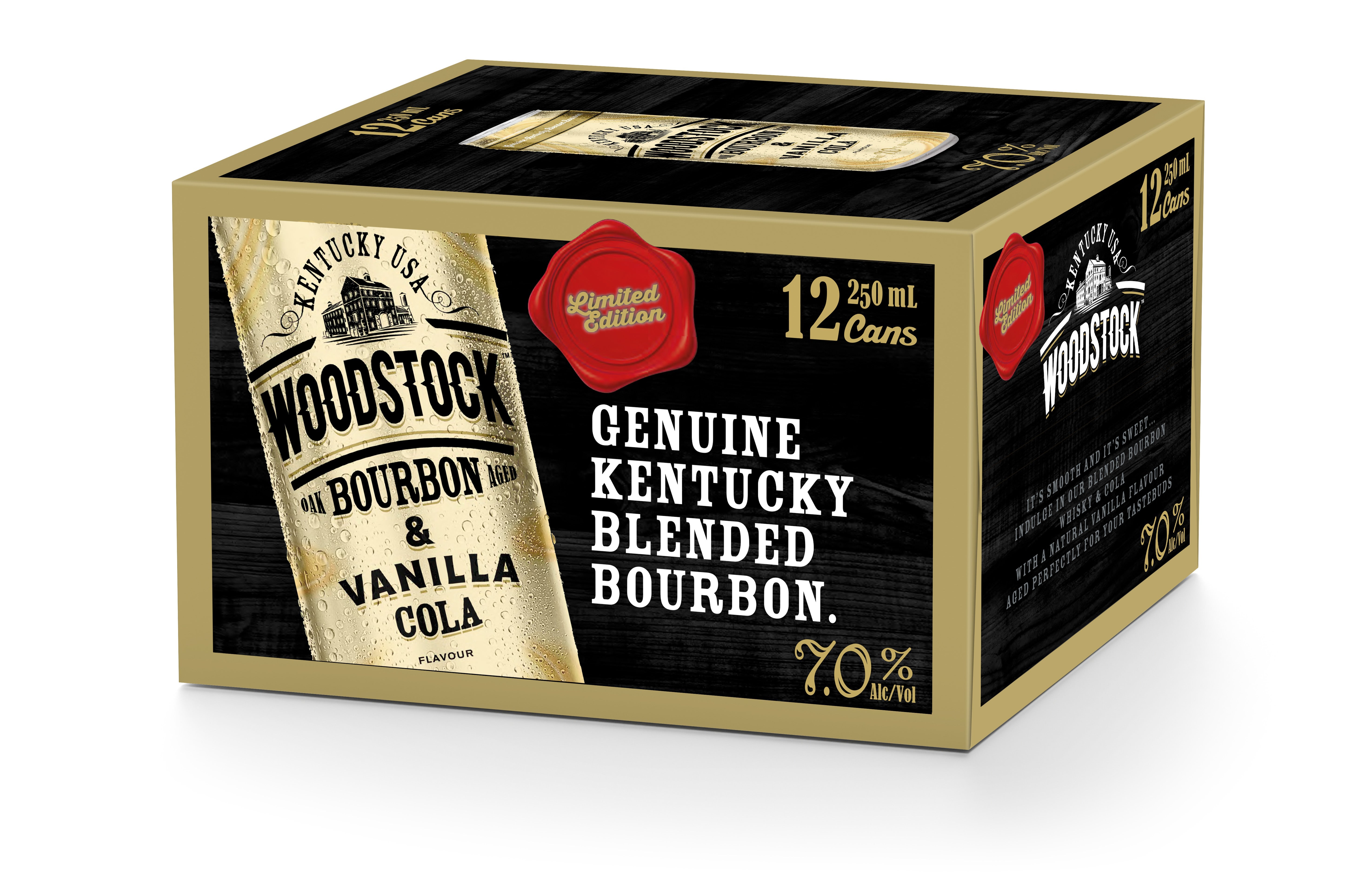 Woodstock Vanilla 7% 12 Pack Cans 250ml