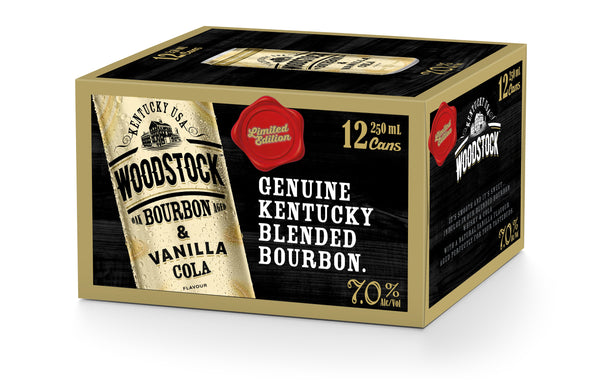 Woodstock Vanilla 7% 12 Pack Cans 250ml