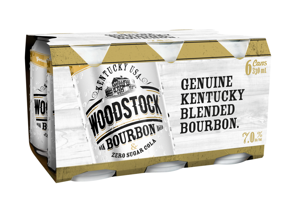 Woodstock & Zero Sugar Cola 7% 6 Pack Cans 330ml