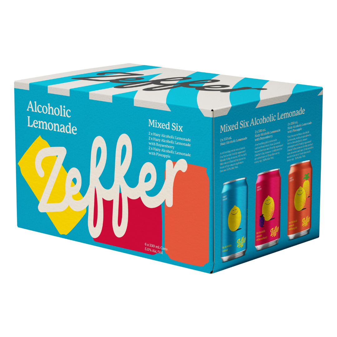 Zeffer Hazy Lemonade 5% Mixed 6 Pack Cans 330ml